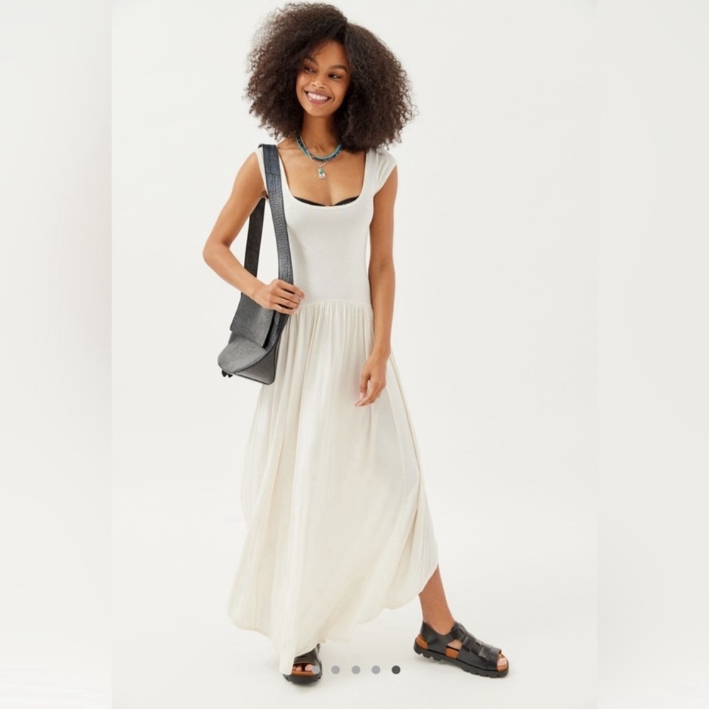 Urban Outfitters Drop Waist Midi Dress Size M